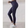 image:imageCHICME Fleece Lined Leggings Women Tummy Control Thermal Warm High Waisted Winter Yoga Pants with PocketsPurplish Bluewith Pocket