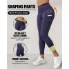 image:imageCHICME Fleece Lined Leggings Women Tummy Control Thermal Warm High Waisted Winter Yoga Pants with PocketsPurplish Bluewith Pocket