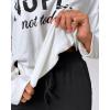 image:imageCHICME Women Tracksuit Fall 2 piece Outfits Off The Shoulder Long Sleeve Tops and Pants Set Travel OutfitsBlack
