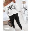 image:imageCHICME Women Tracksuit Fall 2 piece Outfits Off The Shoulder Long Sleeve Tops and Pants Set Travel OutfitsBlack