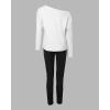 image:imageCHICME Women Tracksuit Fall 2 piece Outfits Off The Shoulder Long Sleeve Tops and Pants Set Travel OutfitsBlack