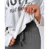 image:imageCHICME Women Tracksuit Fall 2 piece Outfits Off The Shoulder Long Sleeve Tops and Pants Set Travel OutfitsGray