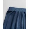 image:imageCHICME Womens 2 Piece Lounge Set U Neck Ribbed Knit Tank Top Pj Loungewear Casual Wide Leg Pants Comfy Matching SetsAblue