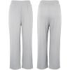 image:imageCHICME Womens 2 Piece Lounge Set U Neck Ribbed Knit Tank Top Pj Loungewear Casual Wide Leg Pants Comfy Matching SetsGrey