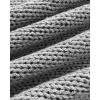 image:imageCHICME Womens Knit Tops 34 Batwing Sleeve Tops for Women HollowOut Pattern Edges Crochet Top Casual Pullover SweatersAgray