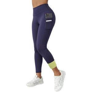 image:imageCHICME Fleece Lined Leggings Women Tummy Control Thermal Warm High Waisted Winter Yoga Pants with PocketsPurplish Bluewith Pocket