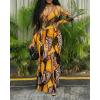 image:imageCHICME Womens Maxi Dresses 2 Piece Floral Mesh Set Sheer Long Sleeve Cover Up Mini Slip Spring Break Outfits Resort VacationYellow