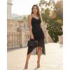 image:imageCHICME Womens Sexy Slip Dress Adjustable Spaghetti Strap Lace Double Lined Backless Party Summer Casual Midi DressesBlack